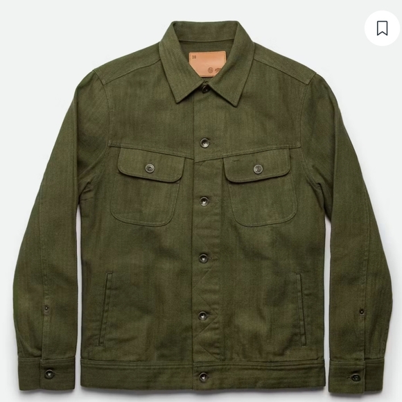 Taylor Stitch The Long Haul Jacket in Olive Herringbone - Picture 7 of 16